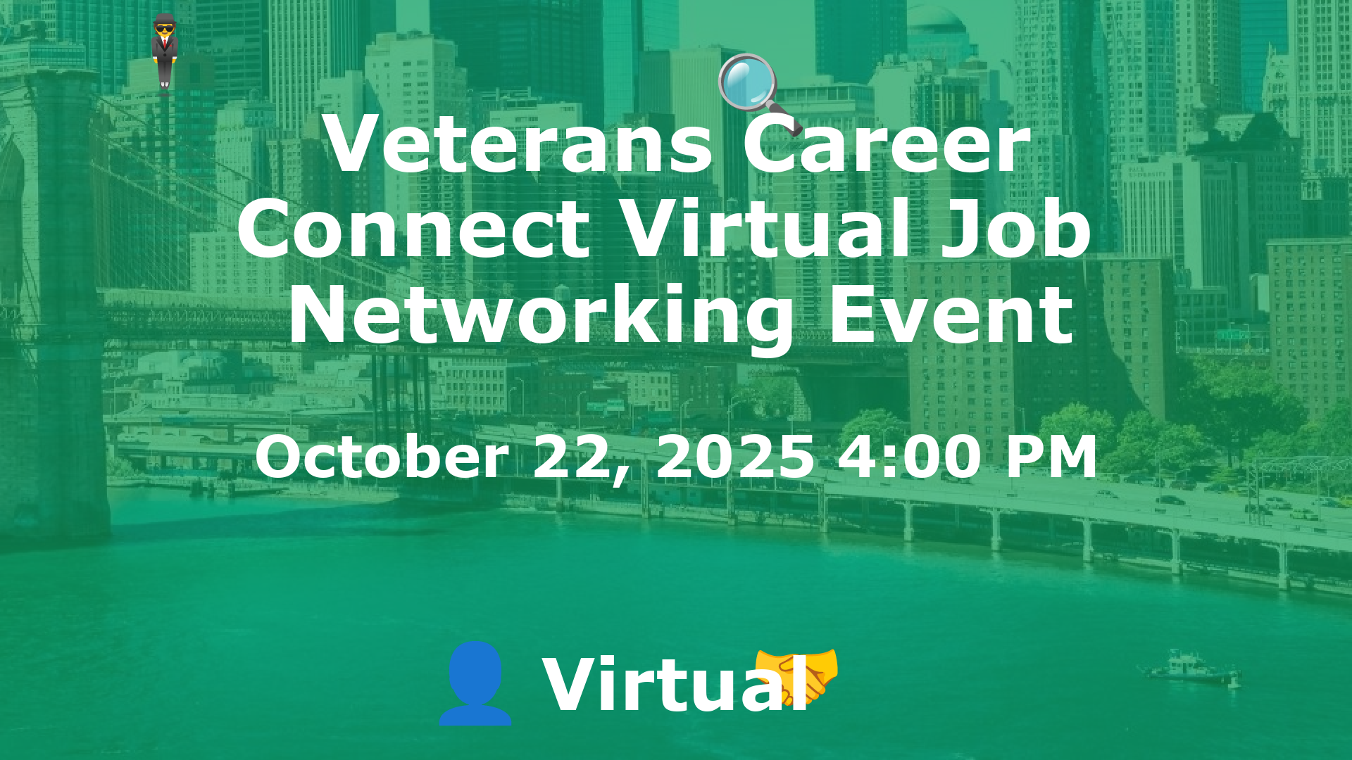 Veterans Career Connect Virtual Job  Networking Event event image